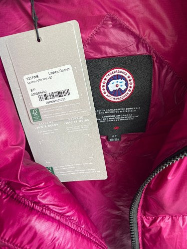 Canada Goose Magenta Pink Down Jacket