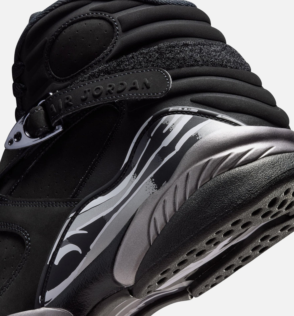 Air Jordan 8 Retro 'Chrome' - Men's Lifestyle Sneaker (Black/White/Light Graphite)