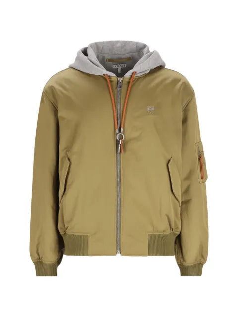 LOEWE hooded bomber jacket