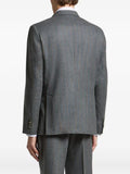 Peserico pinstripe double-breasted jacket