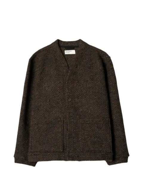 Universal Works Advance herringbone cardigan