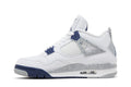 Air Jordan 4 Retro 'Midnight Navy' – Navy, White & Metallic Gold AJ4 Built for the After Dark