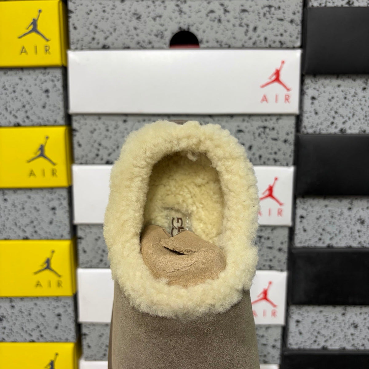 UGG Tasman Slipper – Unisex Wool-Lined Suede Moccasin in Desert Sand