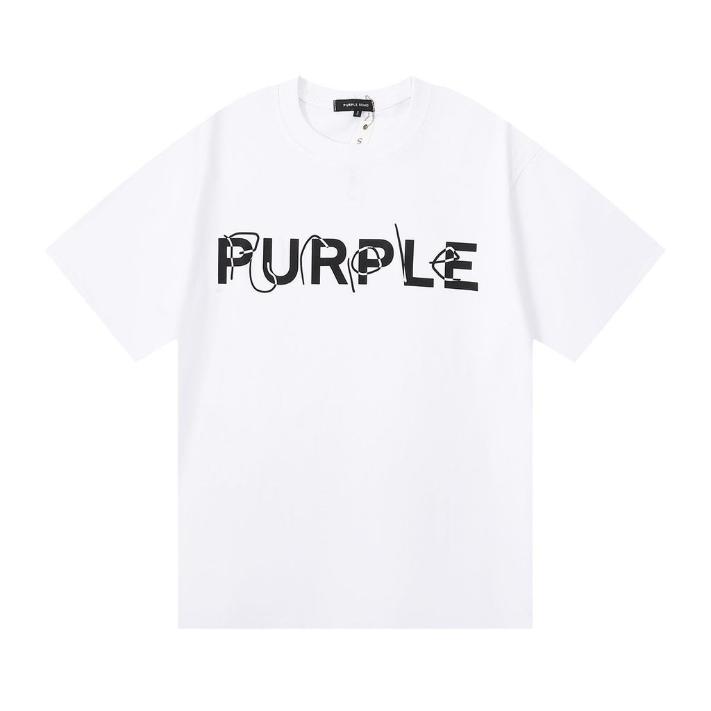 Purple Brand Wordmark Graphic Short-Sleeve T-Shirt