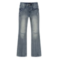 R+A Washed Blue Flared Jeans