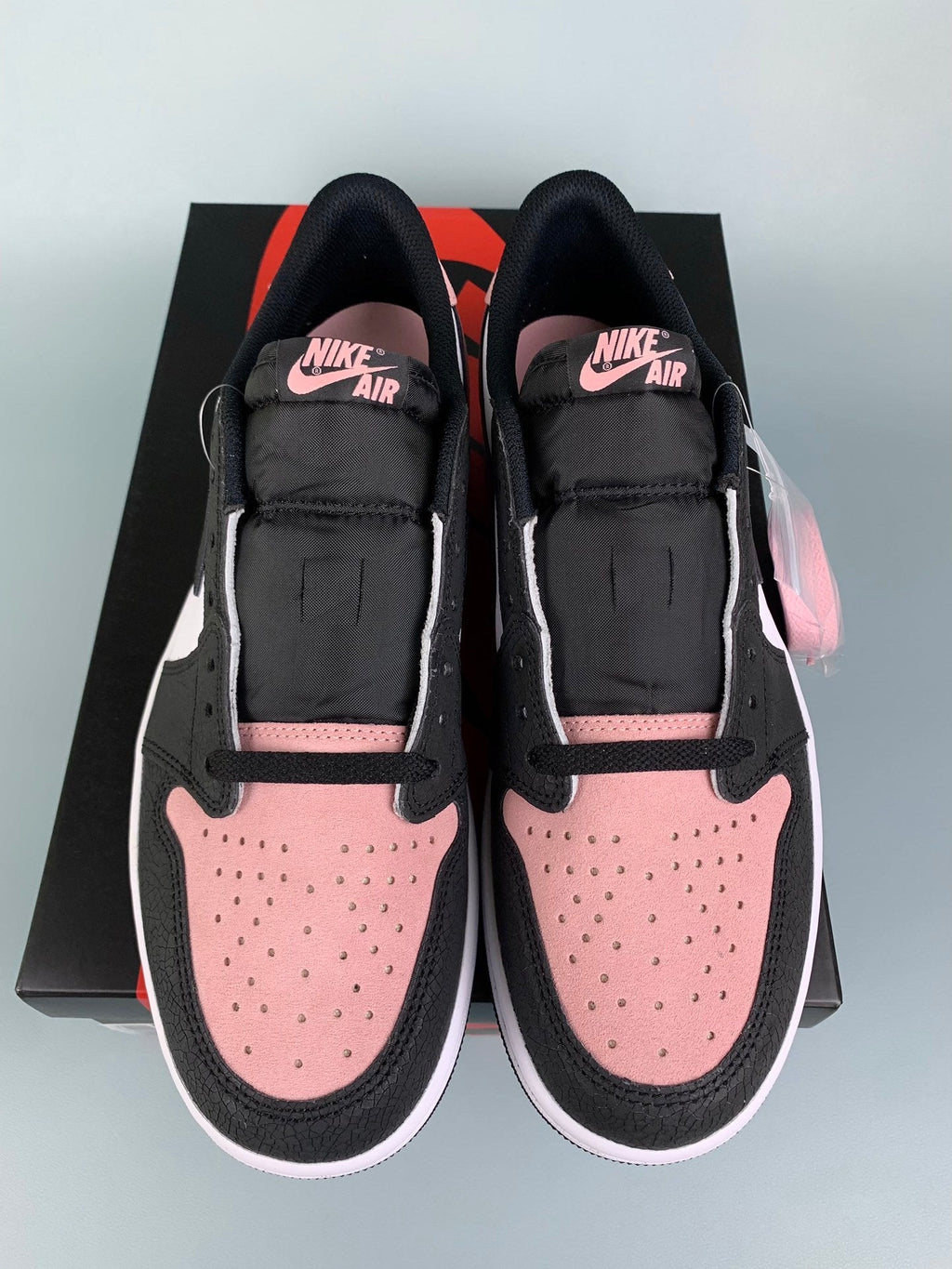 Air Jordan 1 Low Bleached Coral Black/Pink Unisex Sneakers CZ0790-061