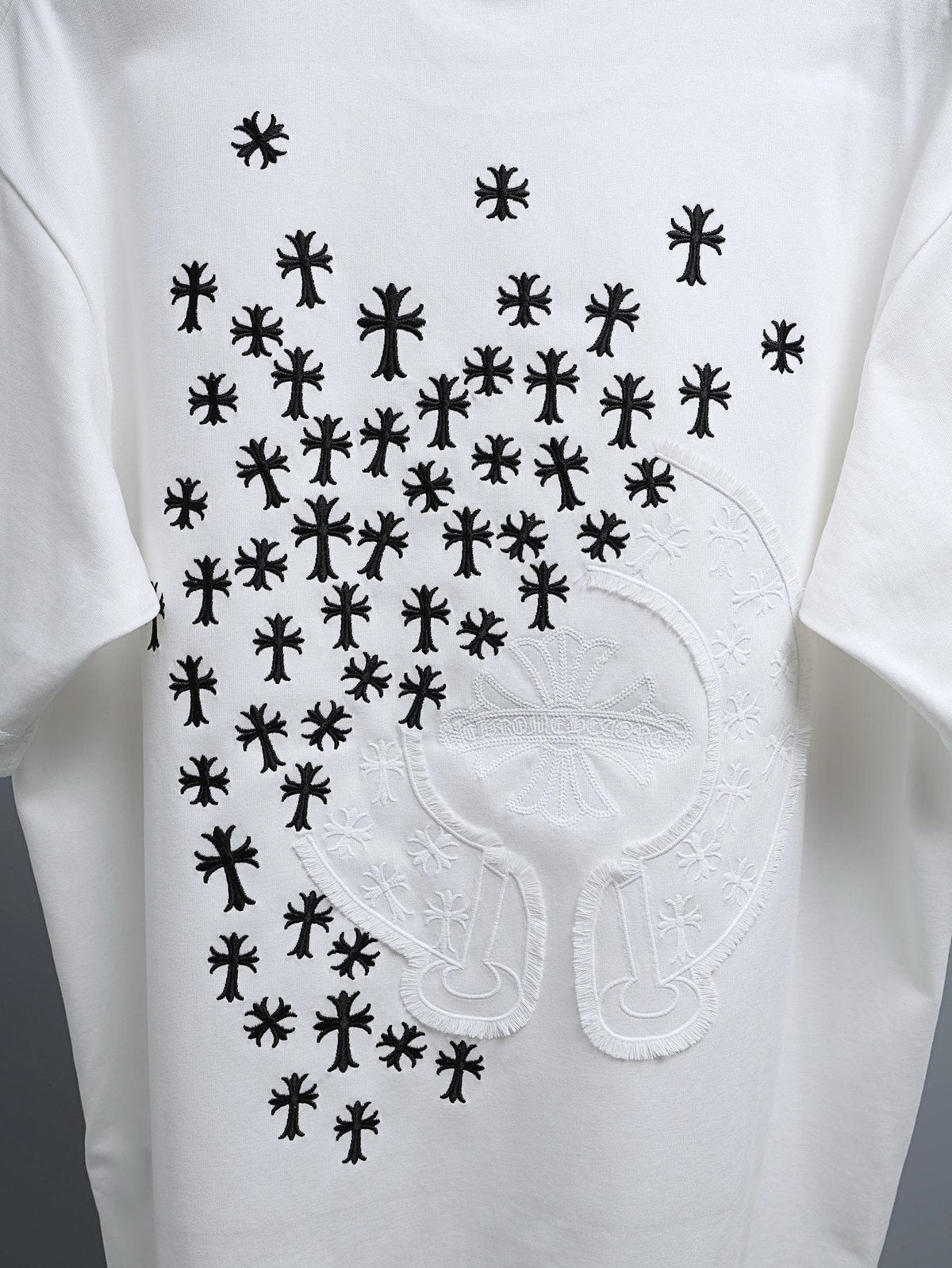 Chrome Hearts Clustered Cross Short-Sleeve T-Shirt