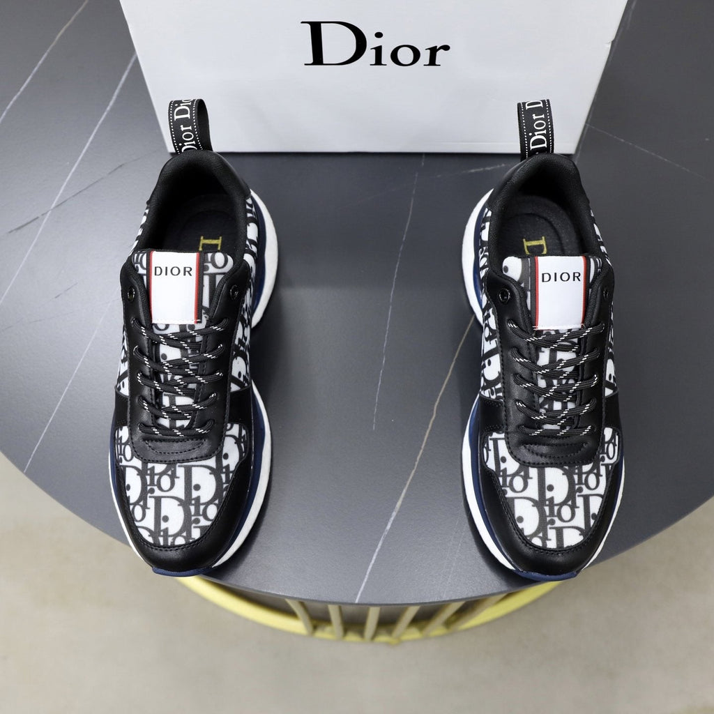 Dior Men's Patterned Lace-Up Sneakers