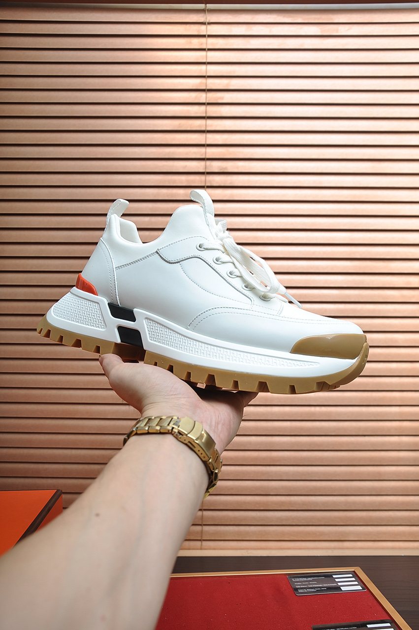 Hermès Paneled Chunky Sneakers